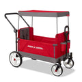 Red Radio Flyer wagon for kids with wheels, convertible stroller and rolling cart for toddlers aged 1+ outdoor play.