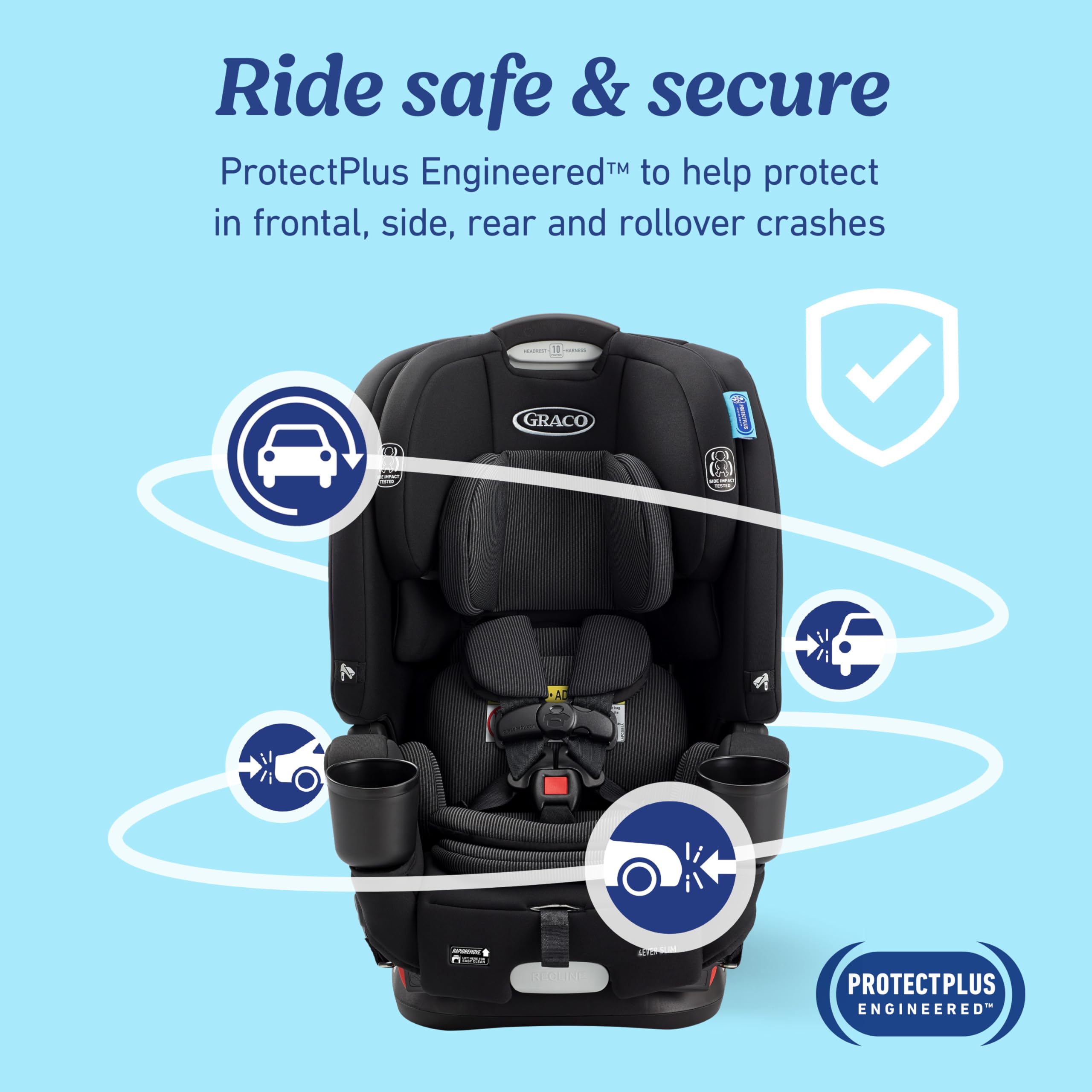 Graco 4Ever DLX 4in1 Car Seat 10 Years Of Use From Infant To Toddler For Safe AllInOne Growth