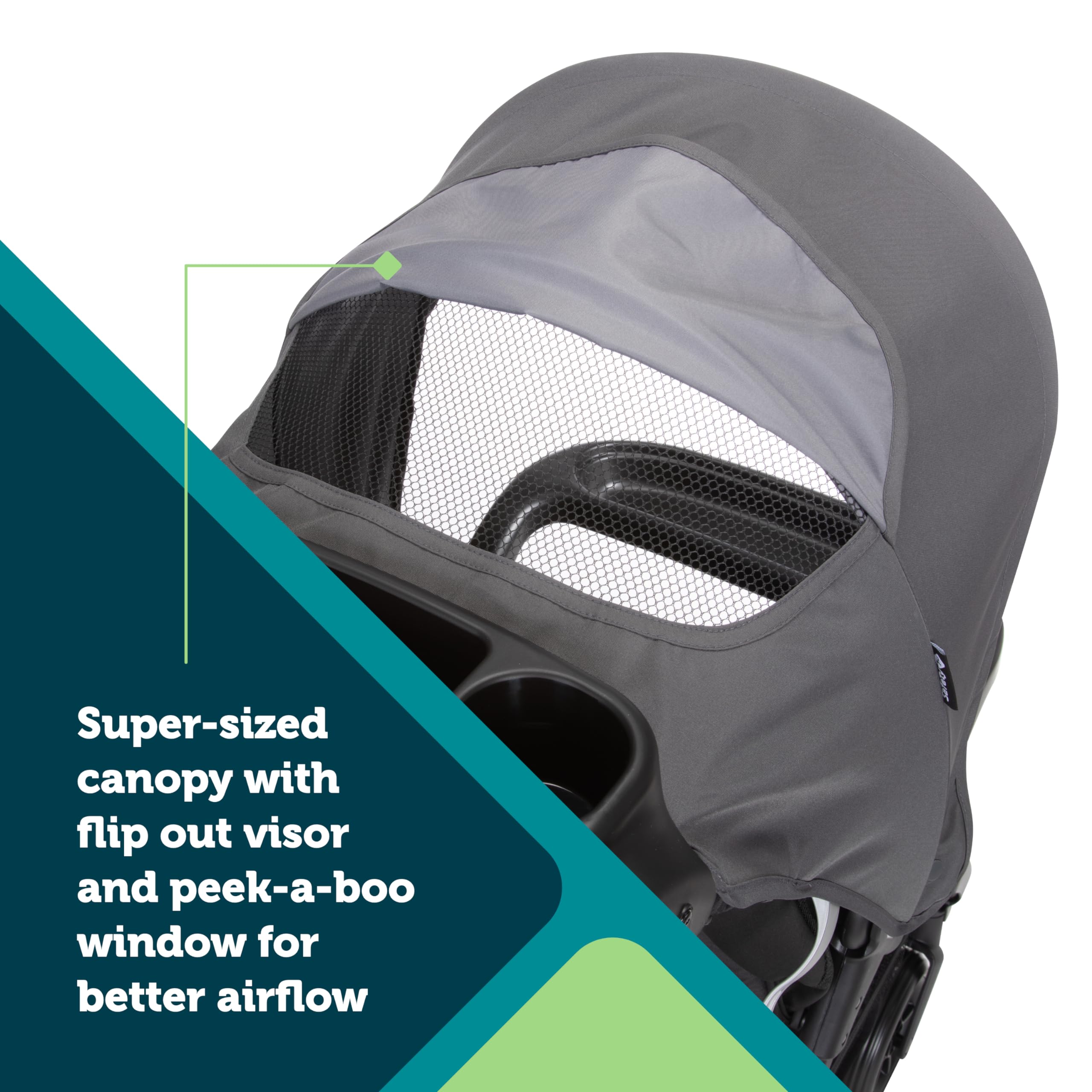 Safety 1st Smooth Ride Travel System stroller with OnBoard FLX infant car seat, large canopy, ample storage, foldable and easy to install.